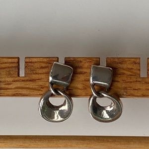 Handcrafted sterling silver earrings